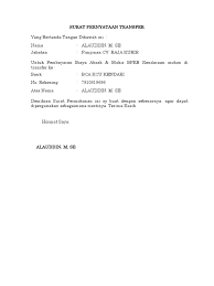 Foto tampak luar dan tampak dalam. Surat Pernyataan Transfer Docx