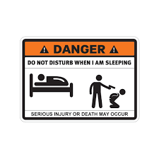 Do not disturb mode is essentially a silent mode for your phone, but you can easily customize what silent means to you. Printed Vinyl Danger Funny Do Not Disturb When I Am Sleeping Stickers Factory