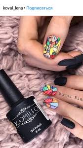 маникюр в домашних условиях на короткие ногти пошаговое фото Pin Ot Polzovatelya Gleiy Landaz Na Doske Manikyur V Stile Kubizm Suprematizm Dizajnerskie Nogti Nogti Nejl Art