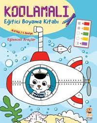 kodlamali egitici boyama kitabi eglenceli araclar boyama kitaplari kitap renkler