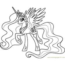 But once sunset shimmer stole the crown of princess celestia and fled to a parallel world. Celestia Coloring Pages For Kids Download Celestia Printable Coloring Pages Coloringpages101 Com