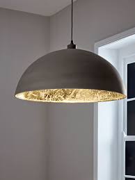 Oversized Grey Gold Domed Pendant Dome Pendant Lighting Modern Ceiling Light Ceiling Lights