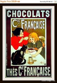Chocolats Poster Chocolate Lover Gift Kitchen Wall Art Etsy Vintage French Posters French Poster Poster Art