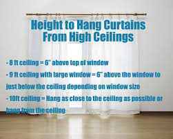 If you have higher ceilings is it okay to center artwork a little higher? How High To Hang Curtains Height Guide Designing Idea