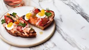 Nicoise Toast Recipe Recipe Toast Recipes Stuffed Peppers Recipes