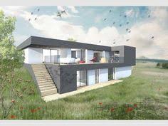 Modele De Maison Terrain En Pente Plan Maison Contemporaine Maison Contemporaine Plan Maison