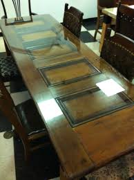 Custom Antique Door Table With Beveled Glass Top By Ted Collier Custom Designs Mesa De Jantar Adesivos De Parede Moveis Rusticos