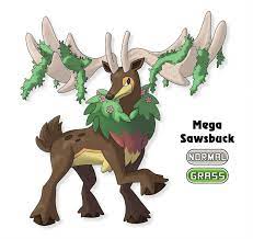 Fakemon Mega Sawsbuck By Gkenzo On Deviantart Cool Pokemon Cards Pokemon Pokemon Memes