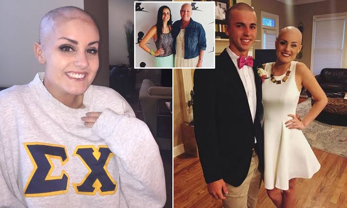Allie Allen surprises homecoming date battling cancer by shaving his head |  Daily Mail Online