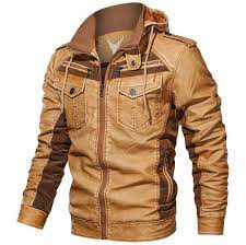 Denzell Outwear Rough Rider Jacket Lederjacke Mit Kapuze Lederjacke Schwarz Lederjacke