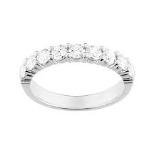 Bague moderne en or blanc 18 carats. Alliance Or Blanc Diamant Mariage Joaillerie En Ligne Lucky One Bijoux