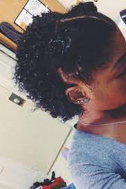 Natural Hair Look Two Buns In The Front Hair Styles Curly Hair Styles Naturally Hair Inspiration