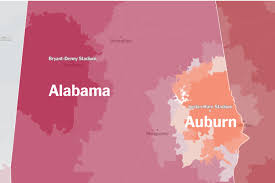 N C A A Fan Map How The Country Roots For College Football