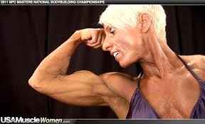 2011 NPC Masters Nationals Women's Bodybuilding Backstage Posing