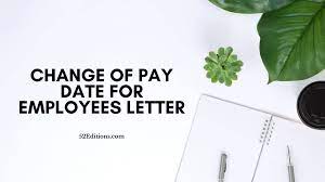 External and internal factors include but aren't limited to growth, lack of growth,. Change Of Pay Date For Employees Letter Sample Free Letter Templates