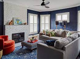Of course, you can't go wrong with timeless stripes in navy and white. 10 Navy And Grey Living Room Ideas To Inspire Your Next Project