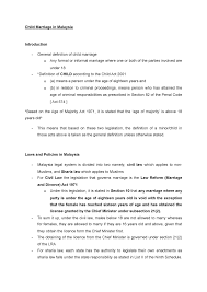 Age of majority act 1970. Child Marriage In Malaysia Child Marriage In Malaysia Introduction General Studocu