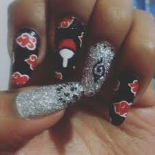 Uchiha Akatsuki Nails Naruto Uchihaclan Uchiha Uchihasasuke Nails Uchihaitachi Nail Designs Nails Inspiration Nails
