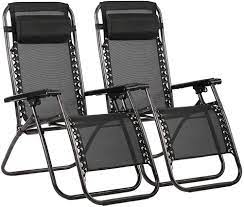 This outdoor chair is great for just about any kind of activity and is lightweight enough that you can easily fold it up and take it with you when you travel. Amazon Com Patio Chair Outdoor Furniture Zero Gravity Chair Patio Lounge Camping Chair Set Of 2 Recliner Adjustable Folding For Pool Side Camping Yard Beach Furniture Decor