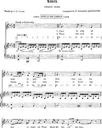 Ruhn in frieden alle seelen. Litany Unison Chorus Piano Sheet Music By Franz Schubert Nkoda