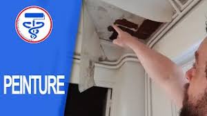 Boucher le trou d\u0027un spot dans un faux plafond. Reparer Reboucher Un Trou Enorme Au Plafond Ou Mur En Platre Sur Plafonnage Youtube