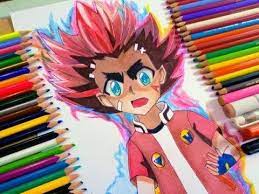 Digital, digital art, artwork, fantasy art, drawing, painting. Drawing Aiga Akaba Beyblade Burst Turbo Youtube Drawings Anime Drawings Aiga