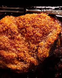Cook pork roast with minced garlic and 1 onion in a crock pot for 8. Pork Roast With Crispy Crackling Recipetin Eats