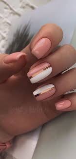 These nail designs are as easy as they are. 49 Cute Nail Art Design Ideas With Pretty Creative Details Two Tone Nail Design