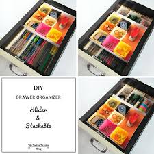 Diy Office Supplies Stackable Drawer Organizer Which Slides Diy Drawer Organizer Office Drawer Organization Deep Drawer Organization