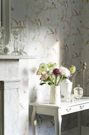 Colourful Birds And Butterflies Wallpaper Phoebe By Albany Duck Egg Wallpaper Wallpaper Direct Bird Wallpaper Bedroom Bathroom Wallpaper Birds Room Wallpaper