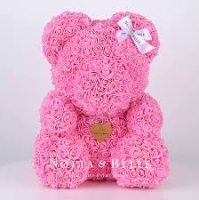 Maybe you would like to learn more about one of these? Engraving For Teddy Bear Made Of Artificial Roses Notta Belle