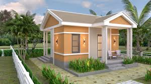 One bedroom house design plans. One Bedroom House Plans 6x7 5 With Gable Roof House Design 3d
