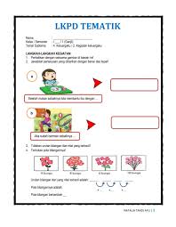 November 18, 2019 post a comment. Lkpd Kelas 1 Sd Tema 4 St 2 Worksheet