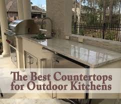 the best countertop for an outdoor kitchen