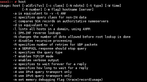 Host Command Linux