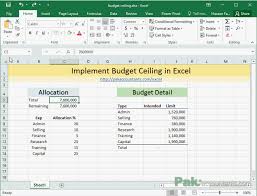Make Budgets In Excel With Expenditure Limit Budget Ceiling Using Data Validation How To Pakaccountants Com Data Validation Excel Budget Budgeting