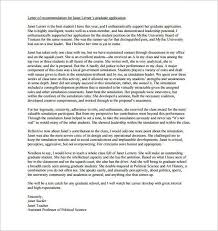 Sample Letter Of Recommendation For Graduate School Http Templatedocs Net Letter Of Letter Of Recommendation Graduate School Letter Of Recommendation Format