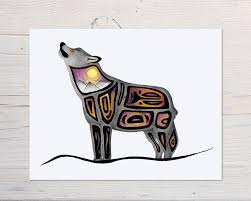 These cows are super easy to draw and all use basic shapes as a base. Haida Gwaii Art Print Wolf Art Howling Wolf Art Print Visionary Spirit Animal Art By Canadian Wildlife Artist Wolf Home Decor Giclee Art Collectibles Deshpandefoundationindia Org