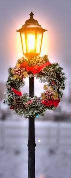The other had a wreath. 43 Lamp Post Ideas Lamp Post Outdoor Christmas Christmas Decorations
