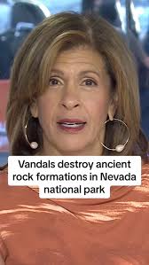 Park rangers are looking for two men who toppled several ancient rocks at  the Lake Mead National Recreation Area.