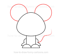 Simple but beautiful pictures for drawing How To Draw A Mouse With Huge Eyes And Ears