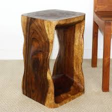 Strata Furniture Natural Wood End Table In 2020 Wood End Tables Monkey Pod Wood Wood Furniture Plans