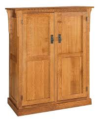 Amish Broadway Mission 2 Door Pantry Kitchen Pantry Storage Cabinet Craftsman Kitchen Solid Wood Doors