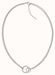 Tommy Hilfiger Womens Double Open Circle Necklace 2780076 First Class Watches Open Circle Necklace Tommy Hilfiger Free Bracelet