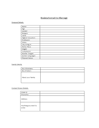 Resume formats in microsoft word download letter template word file. Biodata Format For Marriage