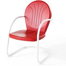Crosley Furniture Griffith Metal Chair Red Crosley Https Smile Amazon Com Dp B0072vzbgi Ref Cm Sw Metal Chairs Metal Outdoor Furniture Metal Outdoor Chairs