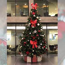 Red bows for christmas tree. Red And Gold Christmas Tree With Oversized Bows And Baubles Red And Gold Christmas Tree Christmas Tree Gold Christmas Tree
