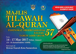 Senarai qari dan qariah yang akan. Jabatan Penerangan Malaysia Sarawak On Twitter Majlis Tilawah Al Quran Peringkat Negeri Sarawak Ke 57 14 17 Mac 2017 Dewan Suarah Kota Samarahan Sodiakroks