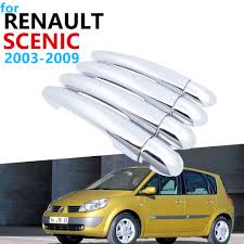 The 2003 renault scenic represents the second generation scenic which is based on the renault megane platform, similar to the first models of the car. Tur Griff Auto Zubehor Fur Renault Scenic Ii 2003 2009 Luxuriou Chrom Aussen Griff Abdeckung Trim Set Aufkleber 2008 2007 Autoaufkleber Aliexpress