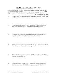 One can visualize it as a collection of perfectly hard spheres which collide but which otherwise do not interact with each other. 18 Formidable Worksheet Gas Laws 2nd Grade Math Word Problems 1st Free Space Printables For Preschoolers Suze Orman Budget Monthly Excel Calamityjanetheshow